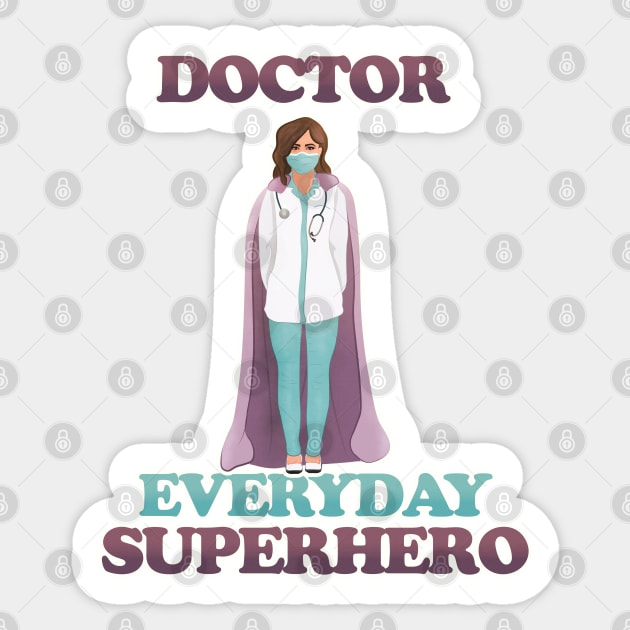 Doctor - everyday superhero Sticker by vixfx